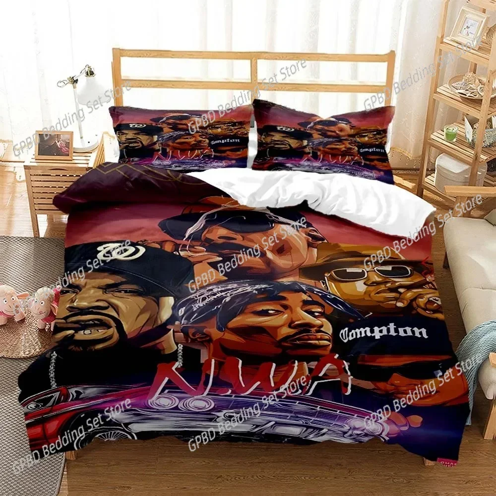 

Hip hop rapper Bedding Set Single Twin Double Queen King Cal King Size Bed Linen Set