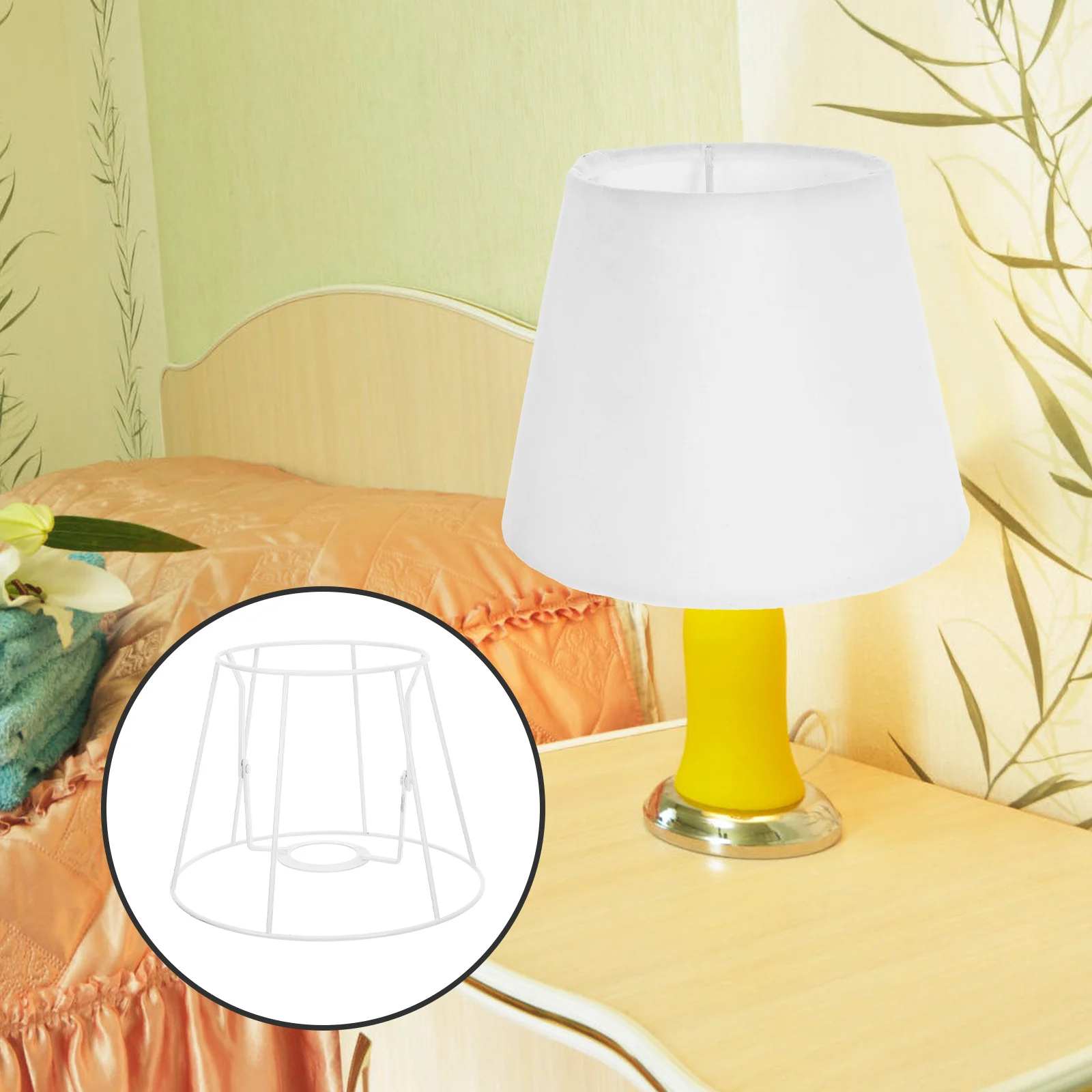 

Iron Lampshade Frame Metal Light Cage Guard for Creative Lighting Projects Kits Lampshade Kit Lamp Crafts Kit