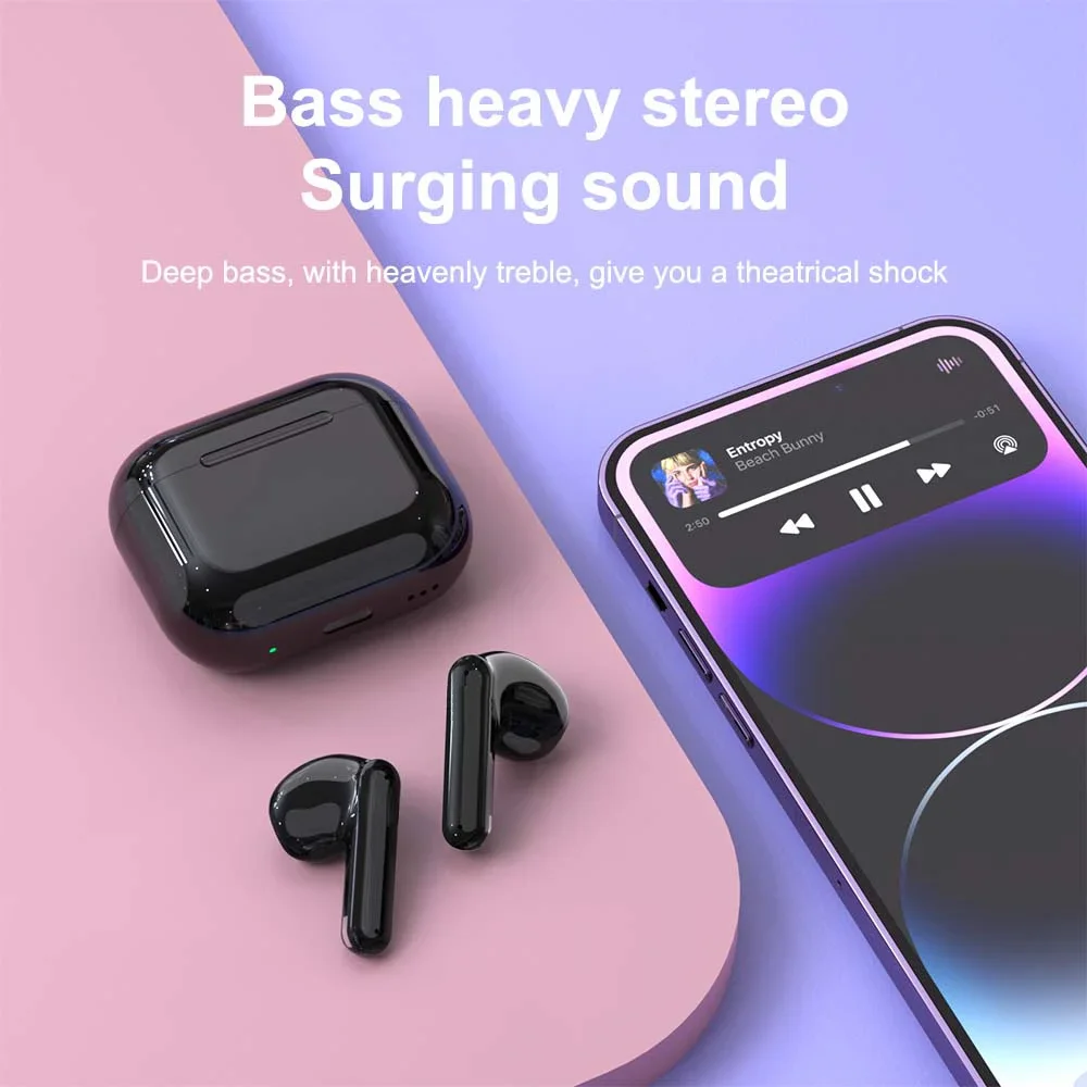 Nuevos auriculares Bluetooth profesionales con cancelación de ruido, inalámbricos verdaderos con auriculares estéreo HiFi, auriculares de baja latencia para juegos y deportes