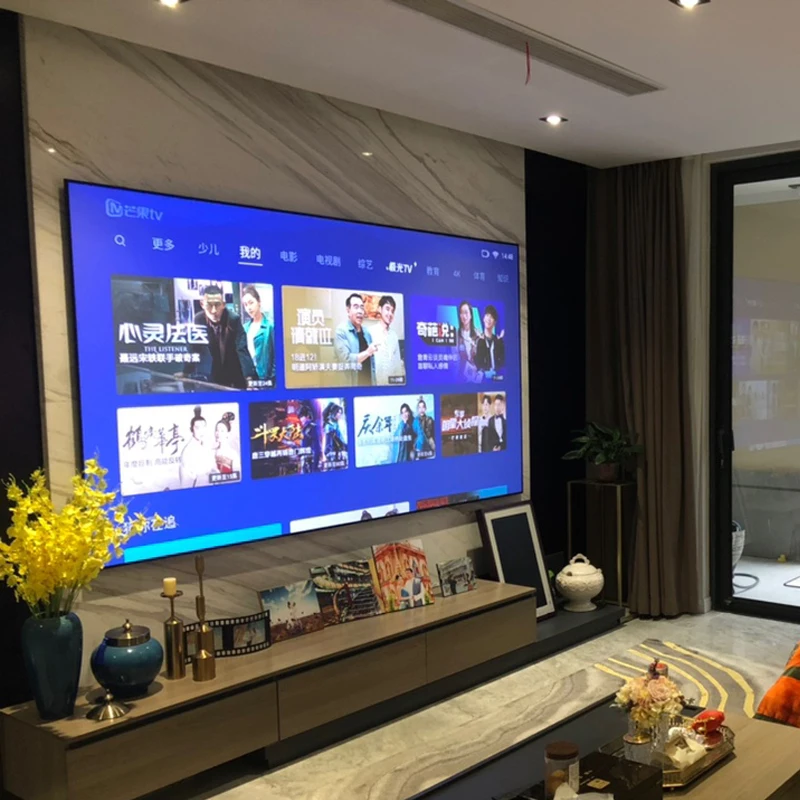 HK1cmSG-120 Sells Frame Screen 120inch16:9 Grey Fiberglass Picture Frame Screen Ultra-narrow Edge HD Projection Screen