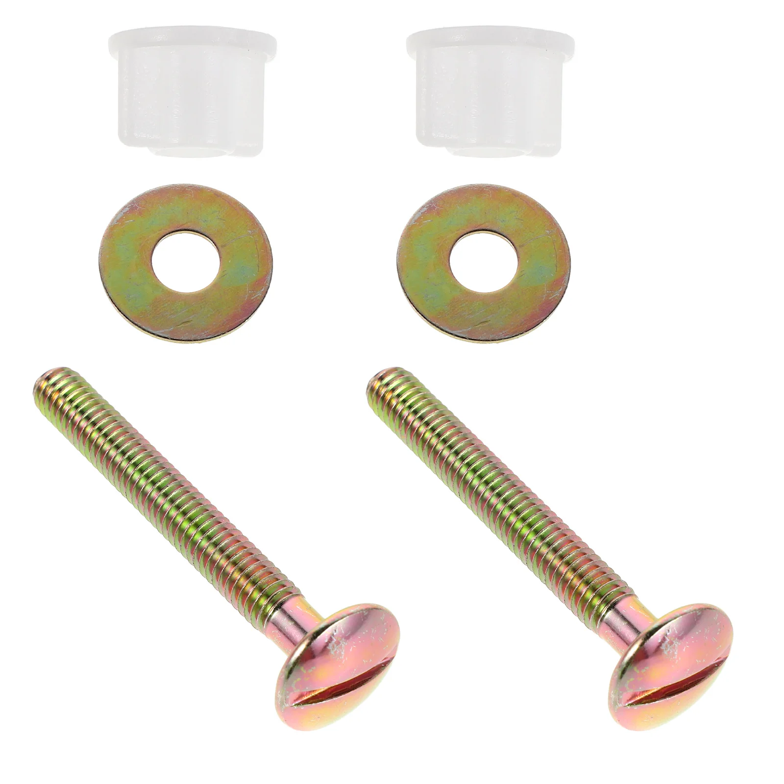 

4Pcs Toilet Seat Hinges Replacement Plastic Bolts Universal Heavy Duty Top Fixing Toilet Seat Screws Kit Toilets Fixing Bolts