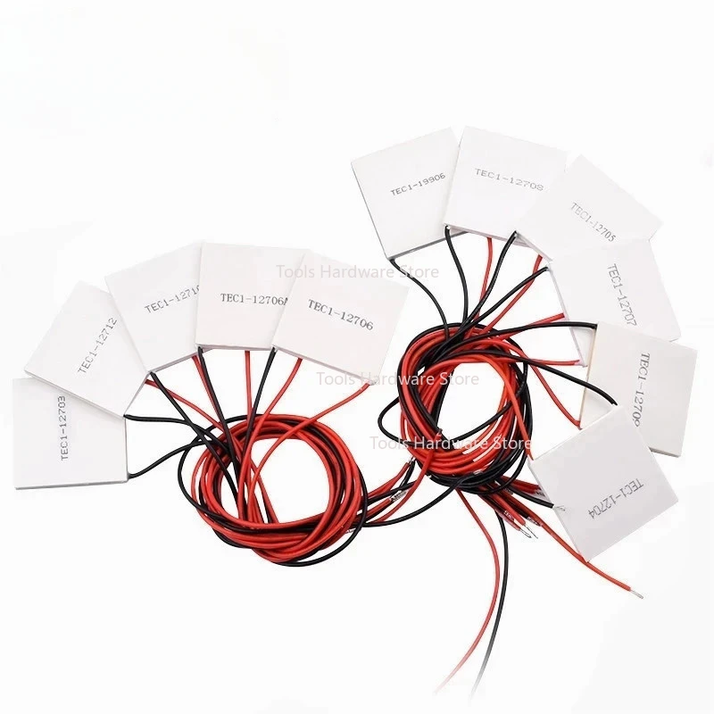 10 個 TEC1-12706 12706 TEC TEC1-12705/12710/12715 熱電クーラーペルチェ 40*40 ミリメートル 12V 半導体冷凍の新