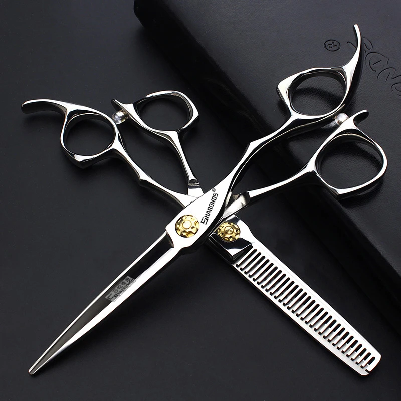 6-inch Authentic high-end hair clippers, hairdresser's exclusive hair clippers, professional flat cut teeth clipper set.
