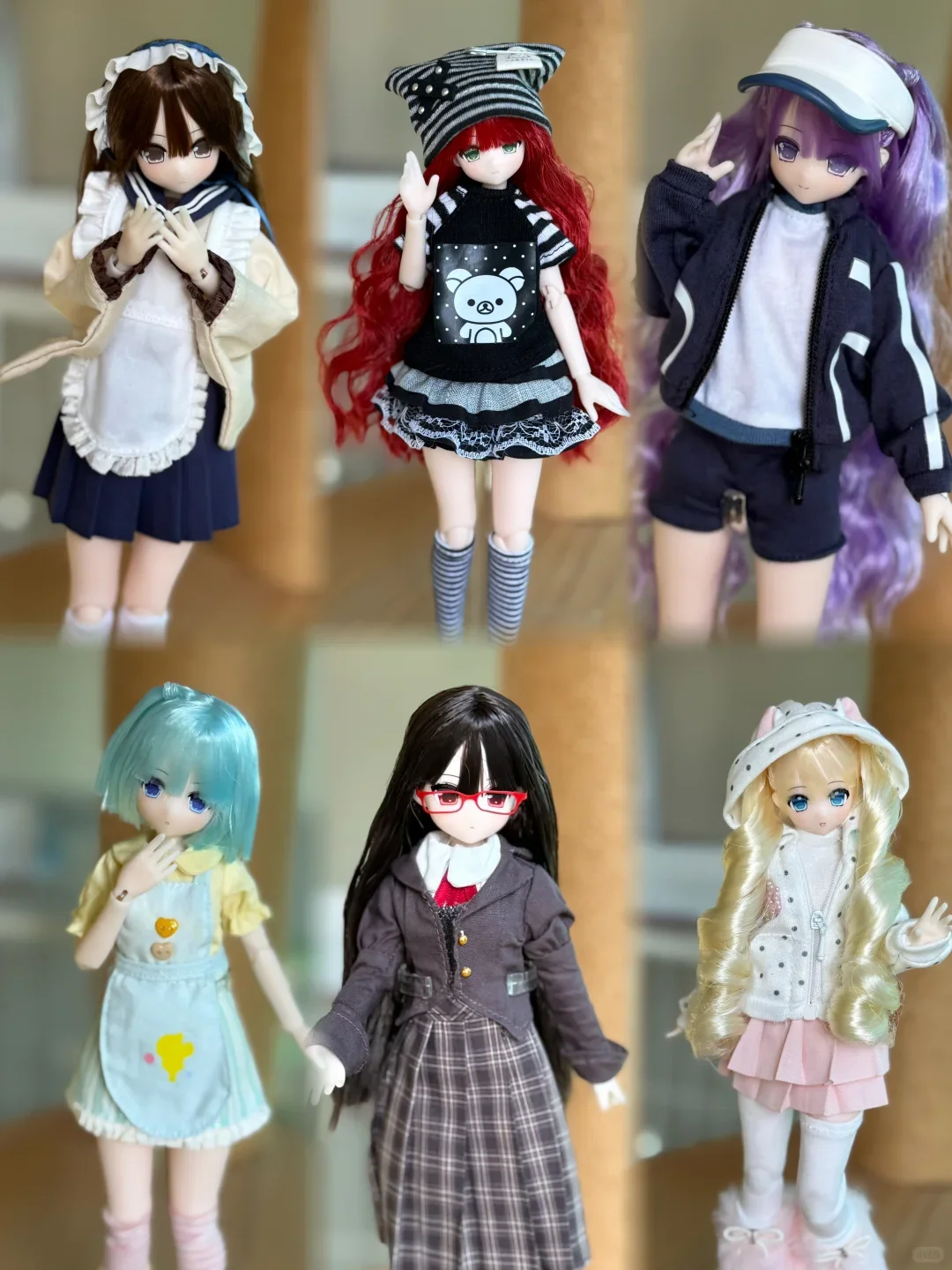 Genuine Girls' Return Home Club Straight Bangs V2 Hair 1/6 Fashion BJD Movable Figure Desk Deco Collectible Gifts For Adult Fans