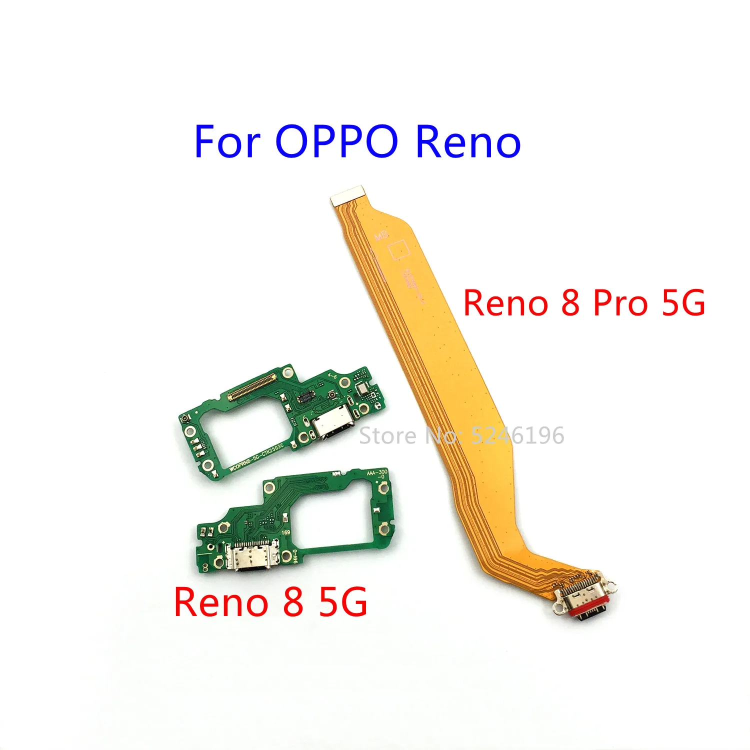 

1 шт. USB-порт для зарядки, разъем для зарядного устройства, гибкий кабель для OPPO Reno 8 5G OPPO Reno 8 Pro 5G, замена детали.