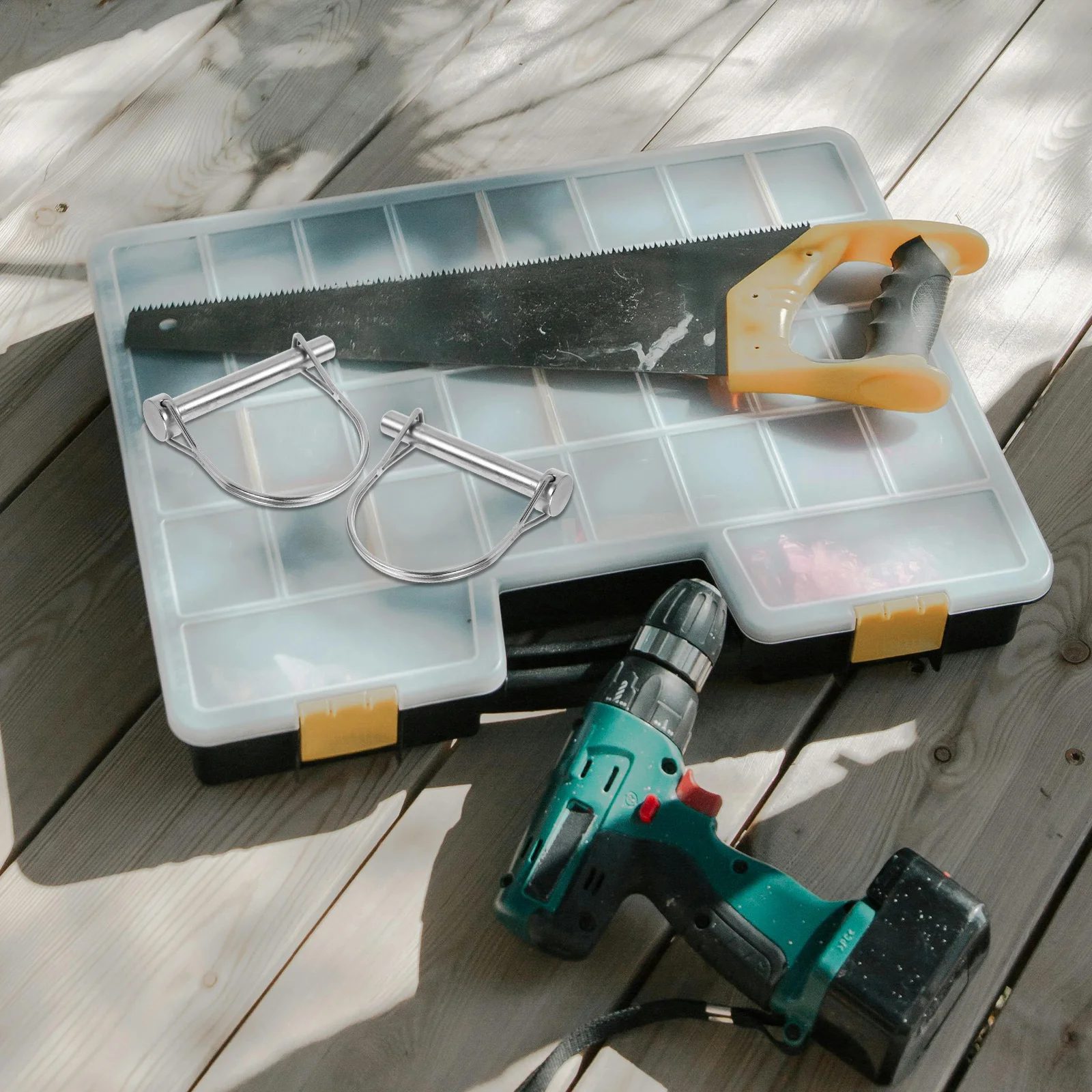 

2 шт., соединительный штифт для прицепа, металлический проволочный замок, безопасный фиксирующий штифт, надежный прочный зажим для прицепа для безопасного буксировки