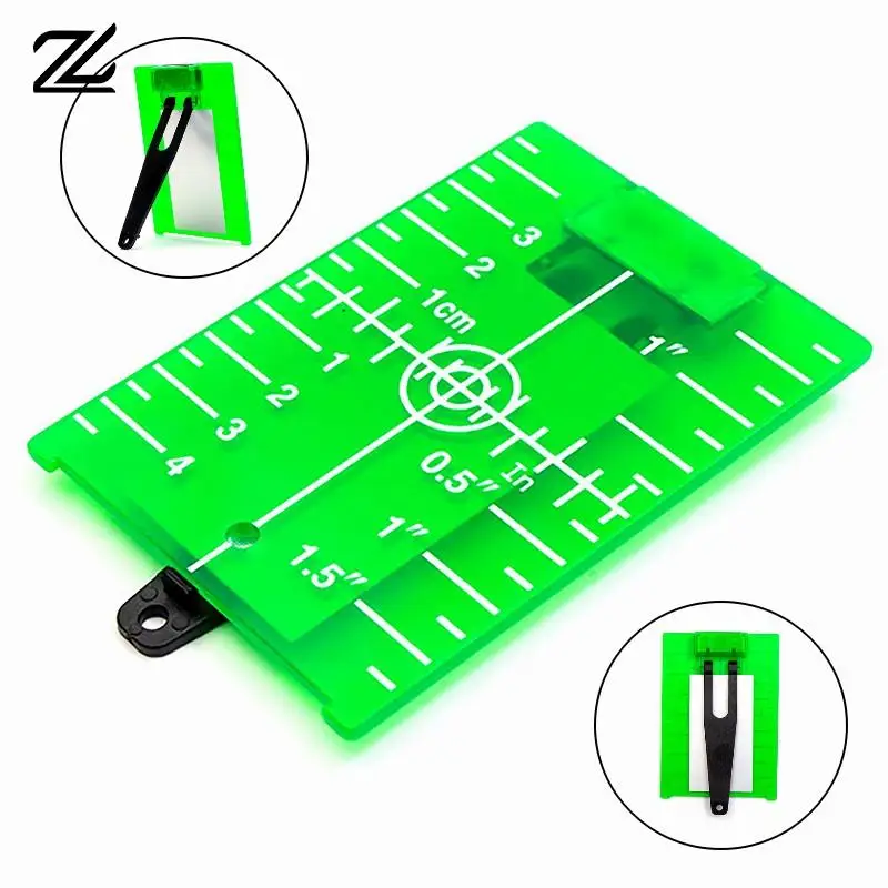 11.5cmx7.4cm Inch/cm Laser Target Card Plate For Green/Red Laser Level Suitable For Line Lasers