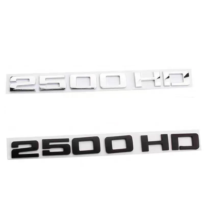 

Car 3D ABS Chrome 2500 HD Decals Sticker For Chevrolet GMC Silverado 2500HD Sierra Yukon Car Trunk Letters Badge Emblem Stickers