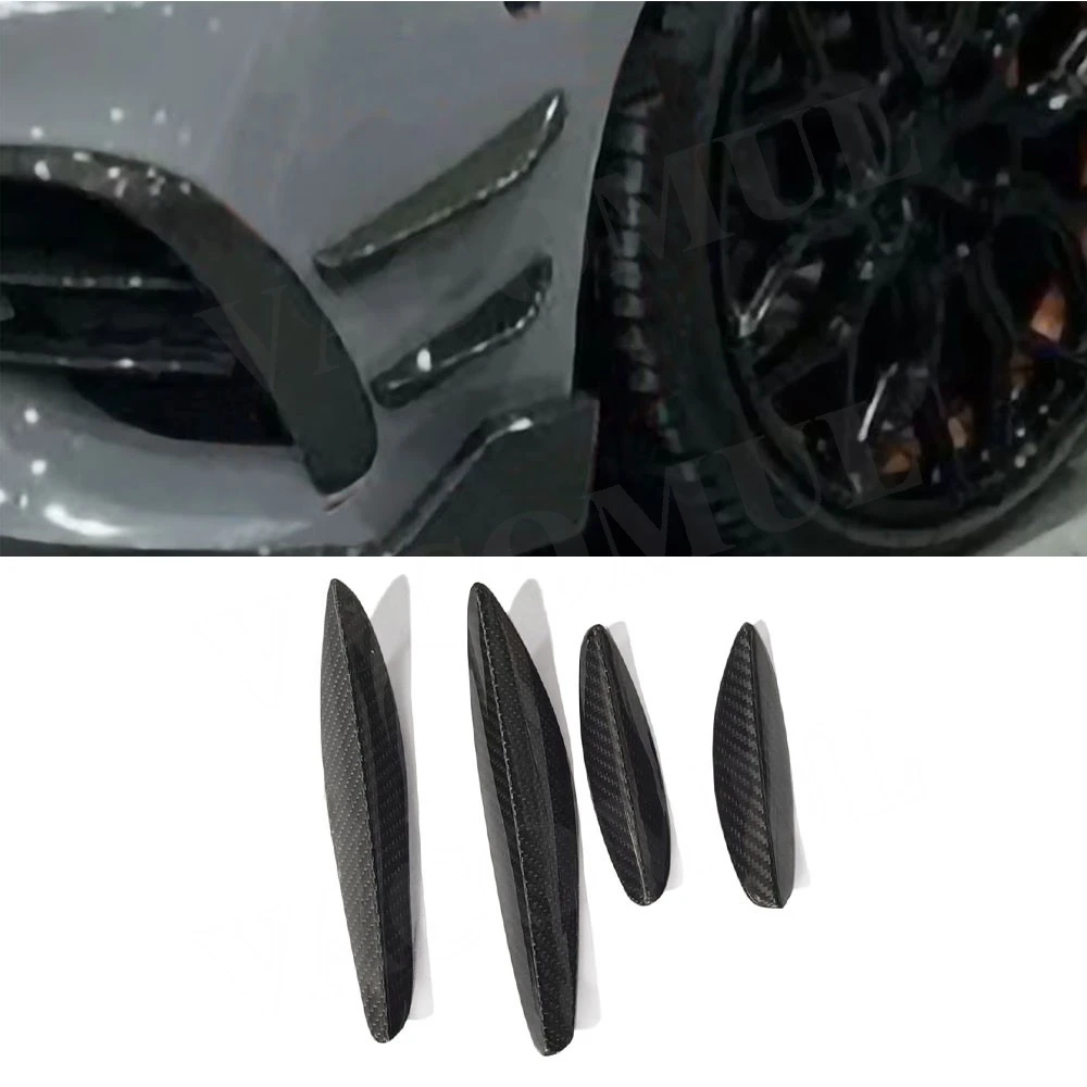 

VACOMUL Dry Carbon Fiber For Benz E Class C238 E53 Couper 2021-2023 Car Front Bumper Side Fin Canards Splitters Vent Trim