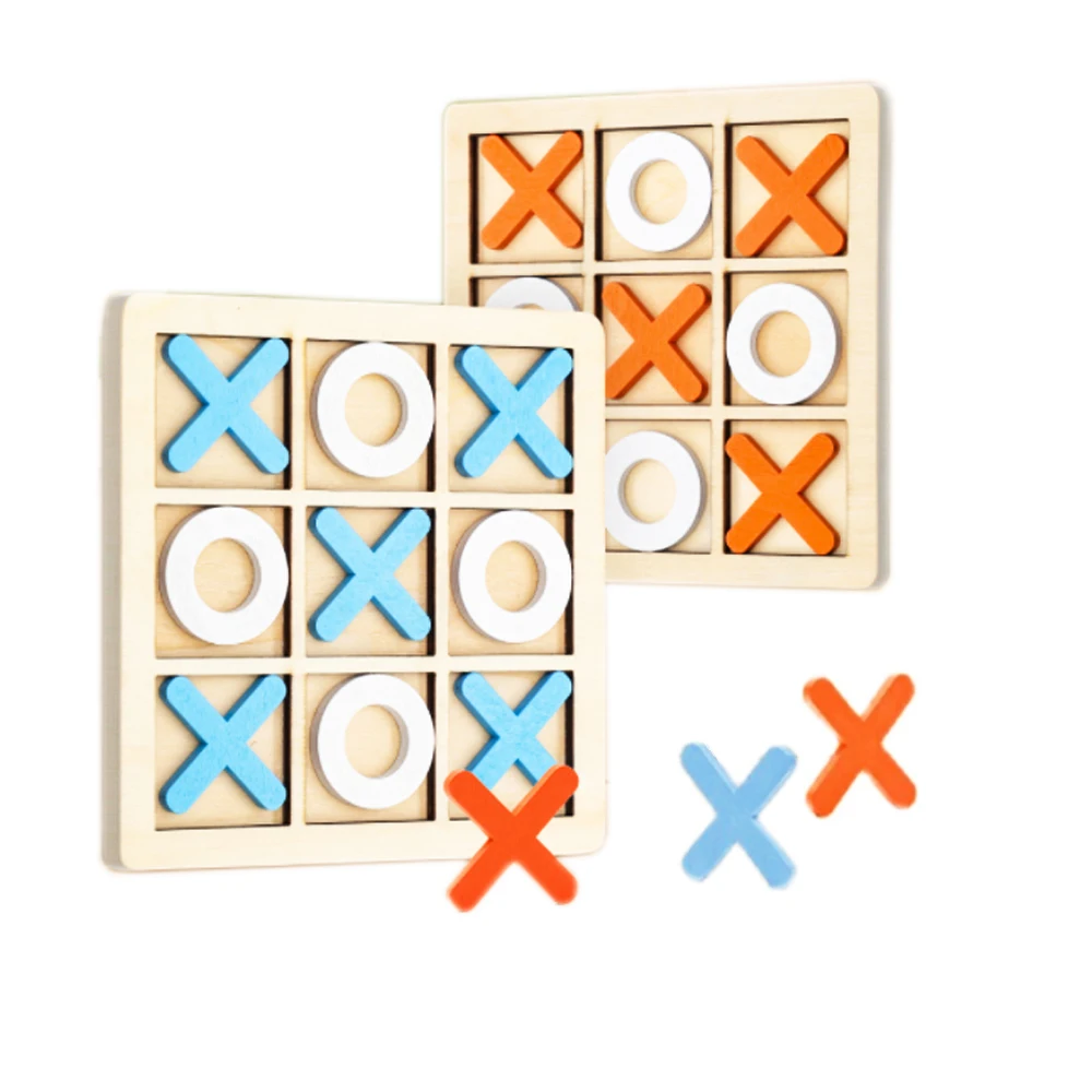 Tic Tac Toe Parent-Child Interaction Leisure Board OX Chess Funny Educational Toy Puzzle Developing Kid Intelligent Family Game