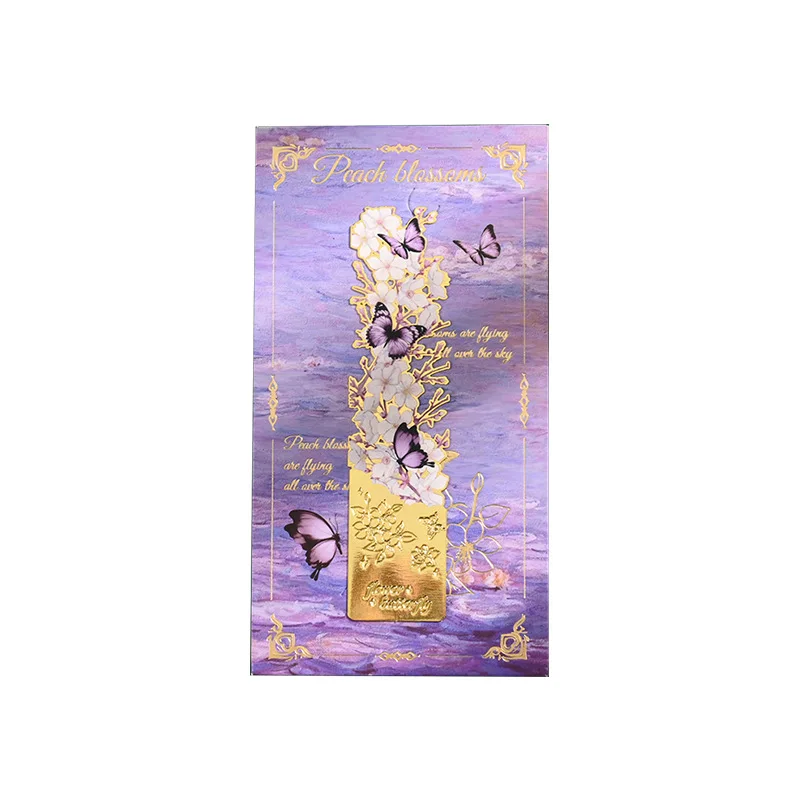 الإشارات المرجعية المعدنية المجوفة Zhuangzi تحلم مجموعة الفراشة الإبداعية عالية الاستئناف البصري القراءة الهدايا الثقافية الفنية