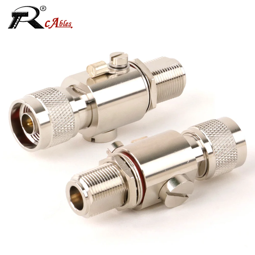 N-type 6GHZ Lightning Arrester N-JK Coaxial Anti-Lightning Antenna Communication RF Coaxial Connector for HAM CB Radio WLAN
