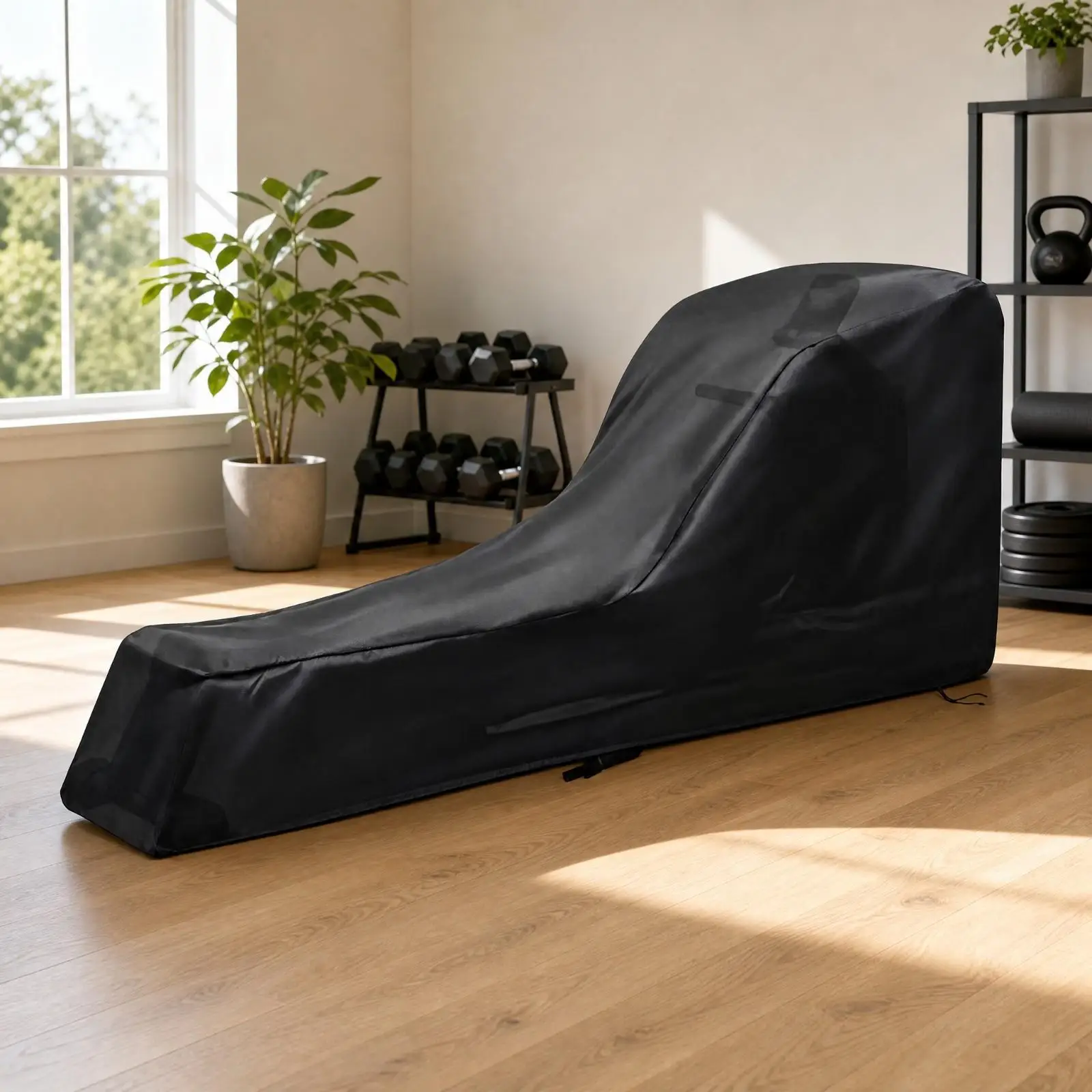 Oxford Cloth Rowing Cover Waterproof Dustproof Protector for Fitness Equipment Indoor Garage Storage Sunproof Design