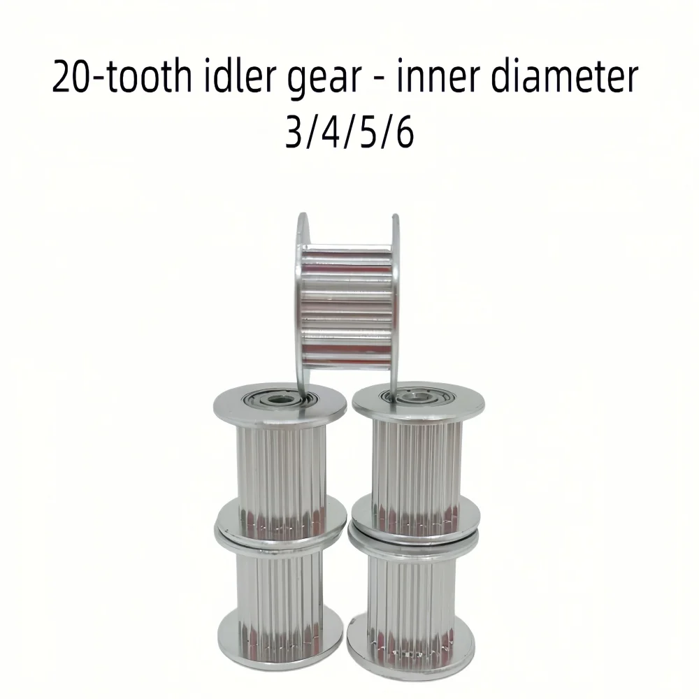 3D Printer Idle Wheel 2GT Synchronous Belt Wheel GT2 with Bearing AF Type 20 Teeth for Printer Mechanism