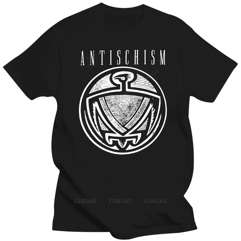 Beach man tee shirt fashion print tees Antischism - Logo T-Shirt (punk kbd crust disrupt ent rotten dirt crass male tops