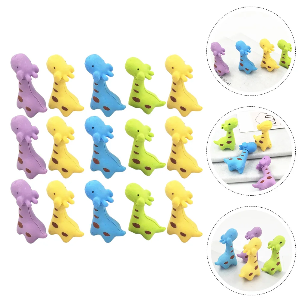 

15 Pcs Animal Eraser Mini School Supplies Detachable Erasers for Kids Filler Cute Tpr Child