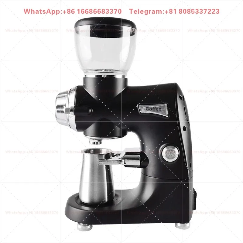Automatic Coffee Grinder Stainless Steel Titanium Plated 75/74mm Ghost Tooth/Flat Burr Coffee Milling Professional Miller