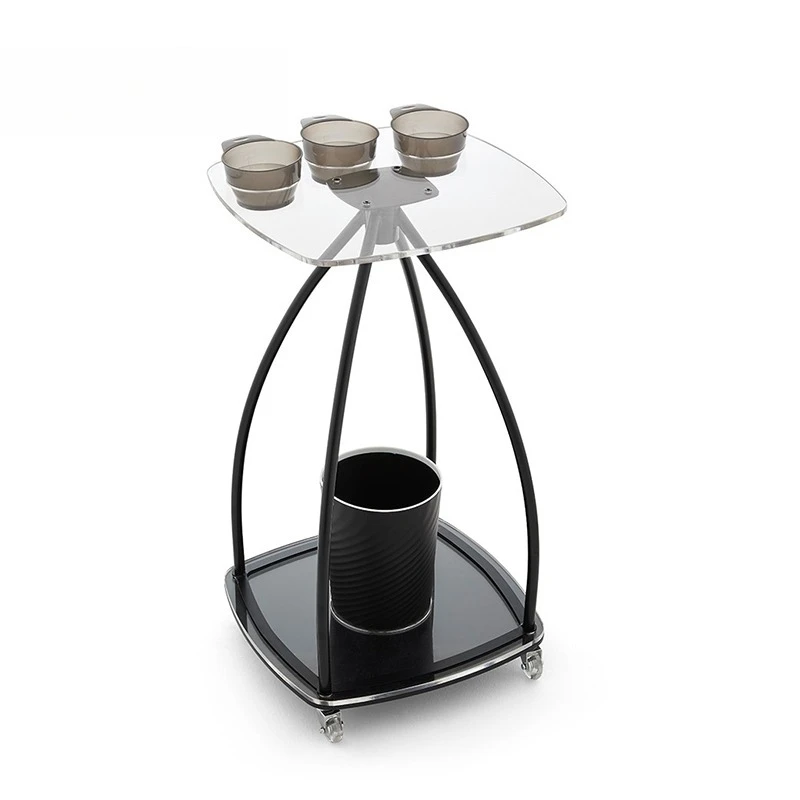 New Design Salon Equipment Acrylic Hair Salon Trolley Salon Hair Coloring Work Trolley