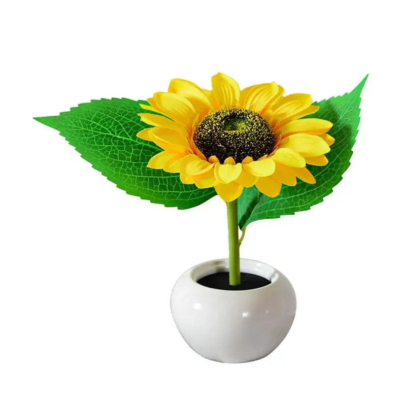 

Настольная лампа AUAU-Sunflower, светодиодный ночник в форме подсолнуха для гостиной, спальни, дома