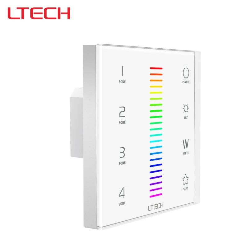 LTECH RGBCW Touch Dimming Panel  RF 2.4GHz, DMX512 Control Signals; Suitable for Commercial and Domestic Settings