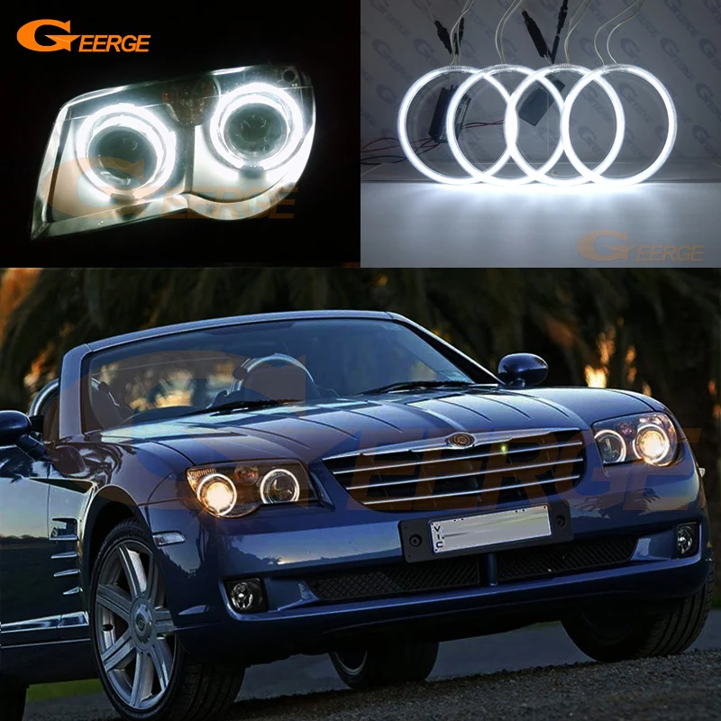 For Chrysler Crossfire 2004 2005 2006 2007 2008 Excellent Ultra Bright CCFL Angel Eyes Kit Halo Rings