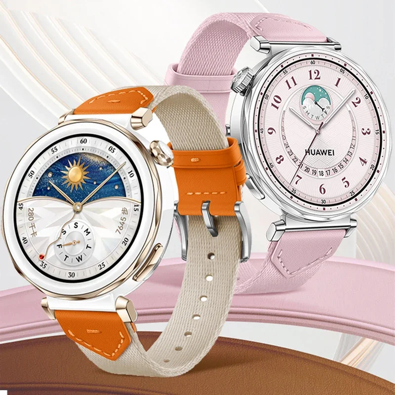 18 مللي متر حزام نايلون رسمي لساعة هواوي GT5Pro 42 مللي متر/GT5 4 41 سوار رياضي لـ Garmin Venu 3S/2S/265S 255S/Vivoactive 4S 3S