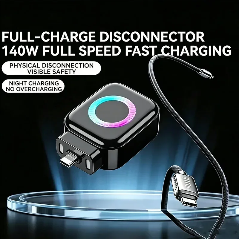 

Mart Auto Stop Charging Separator AI Recognition Fully Charged Automatic Cut Off Device USB Charging Safety Protector Adapter