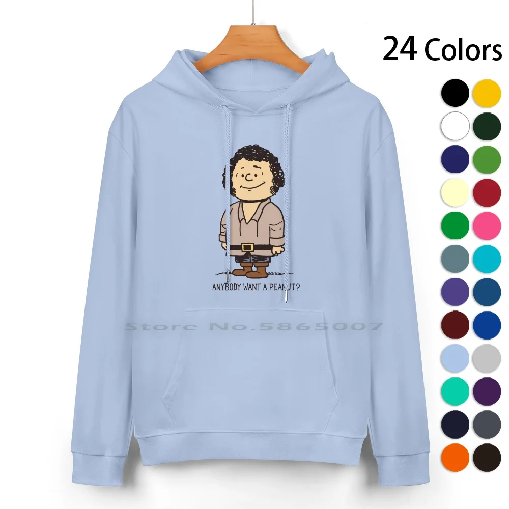 Anybody Want A Peanut ? Pure Cotton Hoodie Sweater 24 Colors Princess Bride Mashup Fezzik Anybody Want A Peanut Nikoby Parody