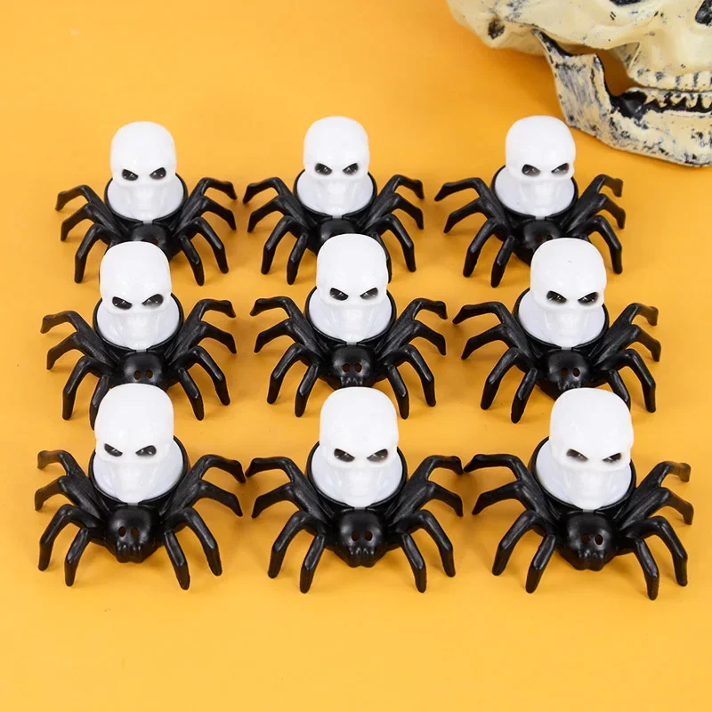 Halloween Decorations LED Candle Light Plastic Spider Skull Lamp for Home Bar Haunted House Halloween Party Decor Horror Props - view 6