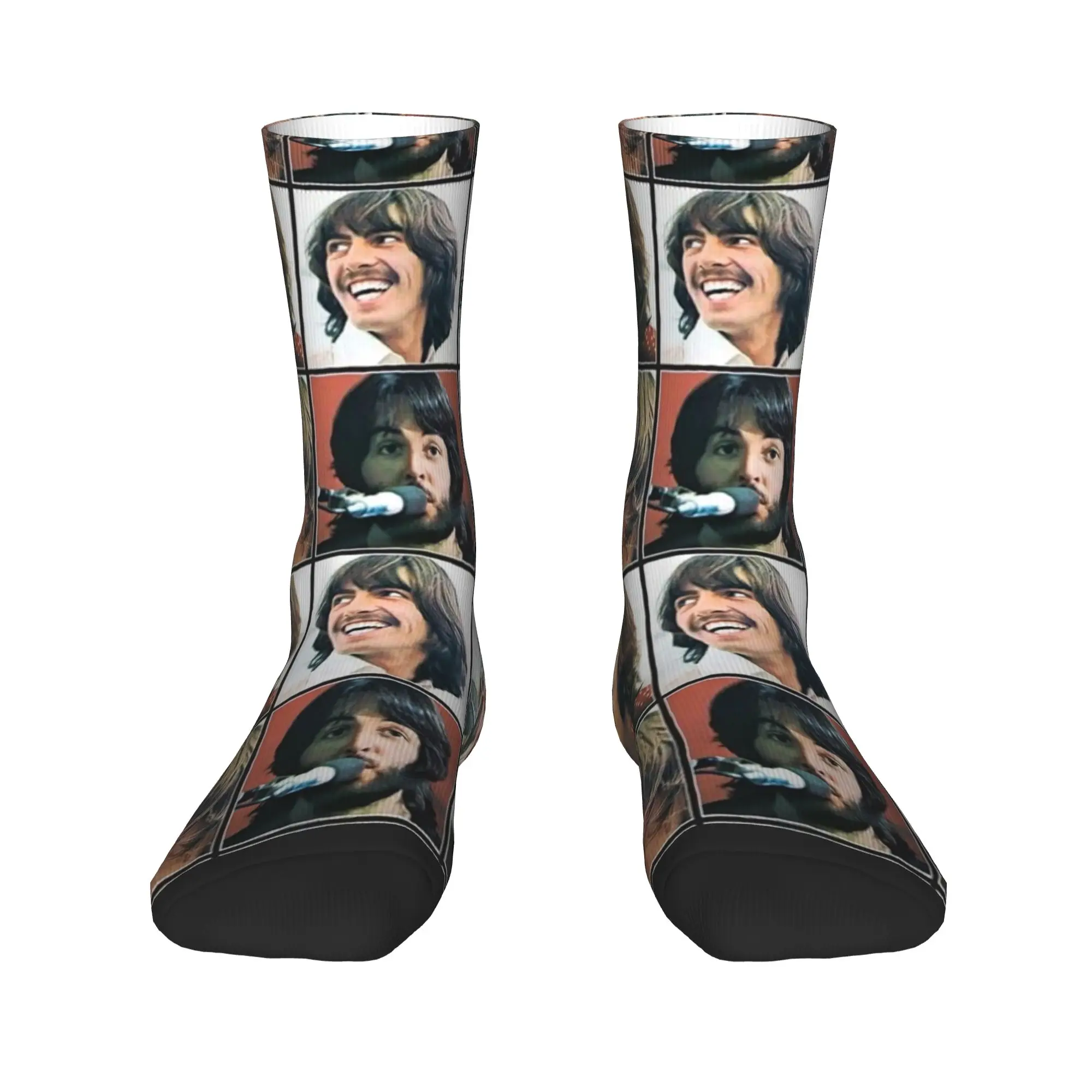 Heavy Metal Rock Beatles Socks Spring  Stockings Gothic Men's Breathable Socks Design Outdoor Sports Anti Slip Socks