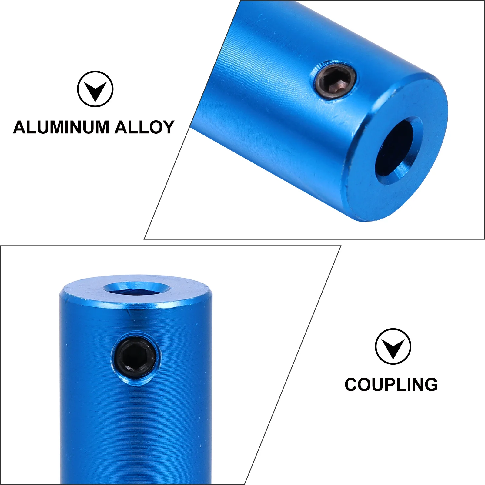 

5Pcs Aluminum Stepper Motor Coupler 5x5mm Flexible Shaft Adapter for 3D Printer Radial Angular Axial Alignment Damping Function