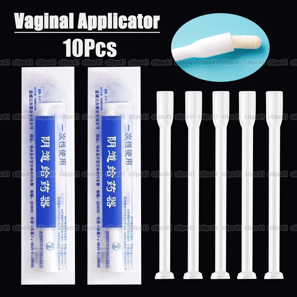 10Pcs Disposable Vaginal Anal Applicator Syringe, Sterile Lubricant Injector for Personal Hygiene, Smooth Glide Launcher Tool
