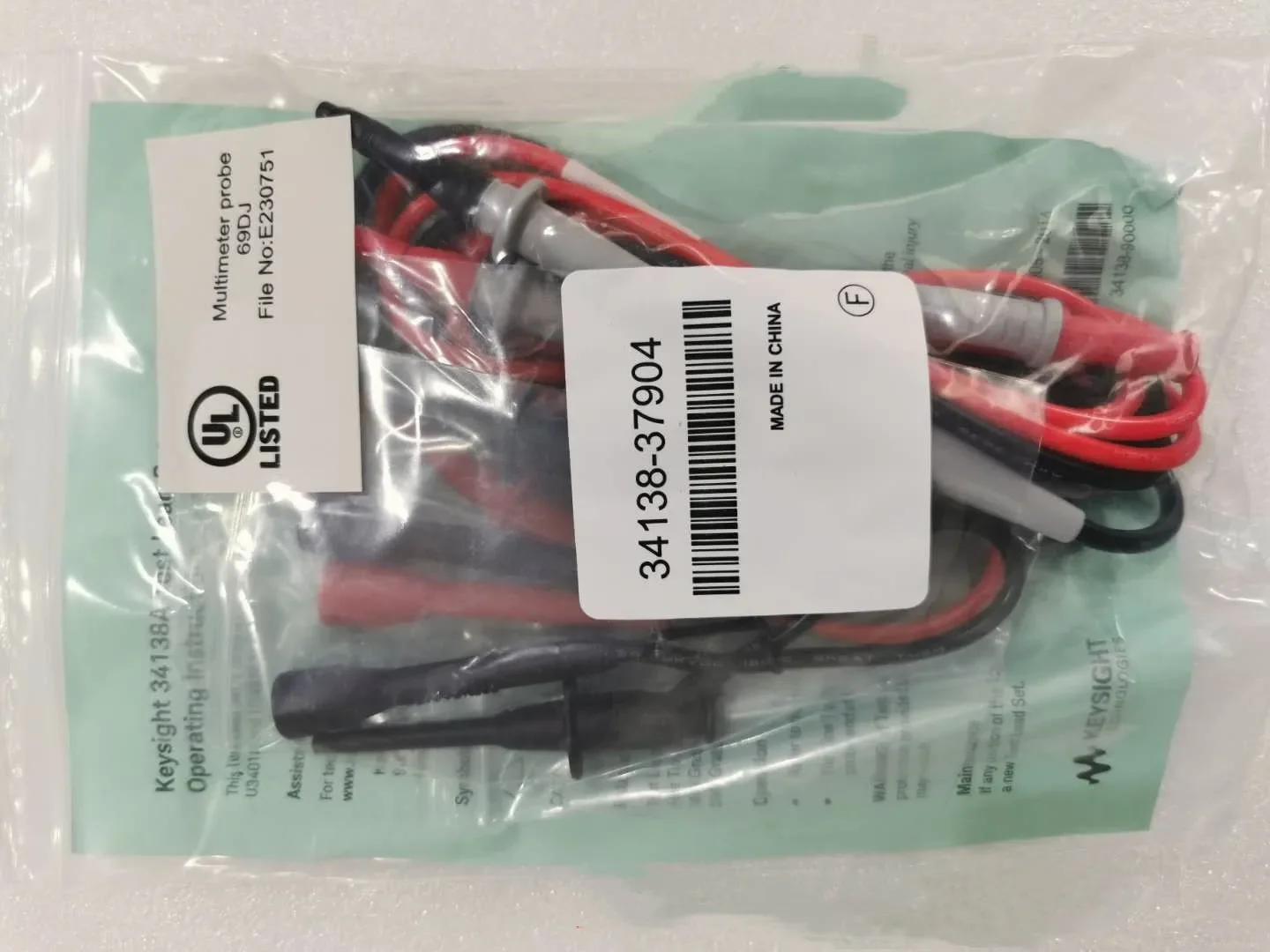 

2025.4 The Brand New 34138-37904 Is A Deutschland Multimeter Probe. The Agilent Multimeter Probe 34138-37904