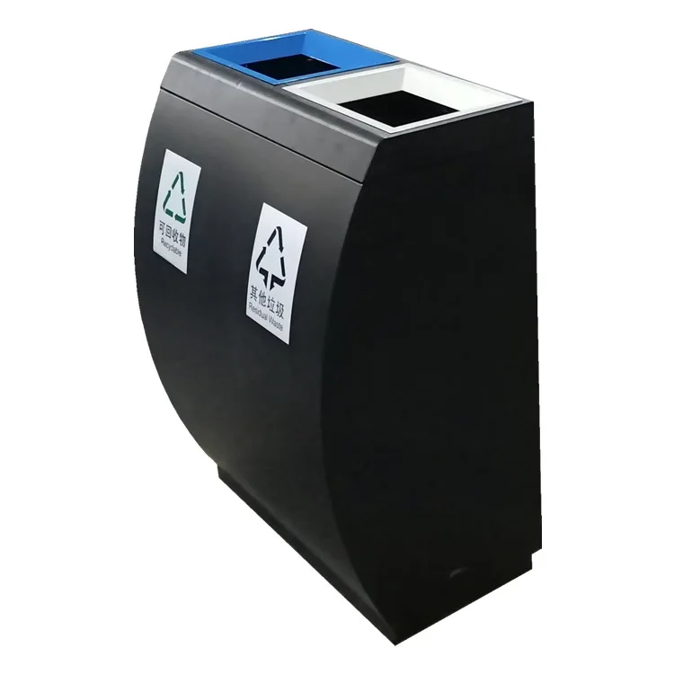 

Indoor, stainless steel, classification, trash can, shopping mall, vertical, direct delivery port