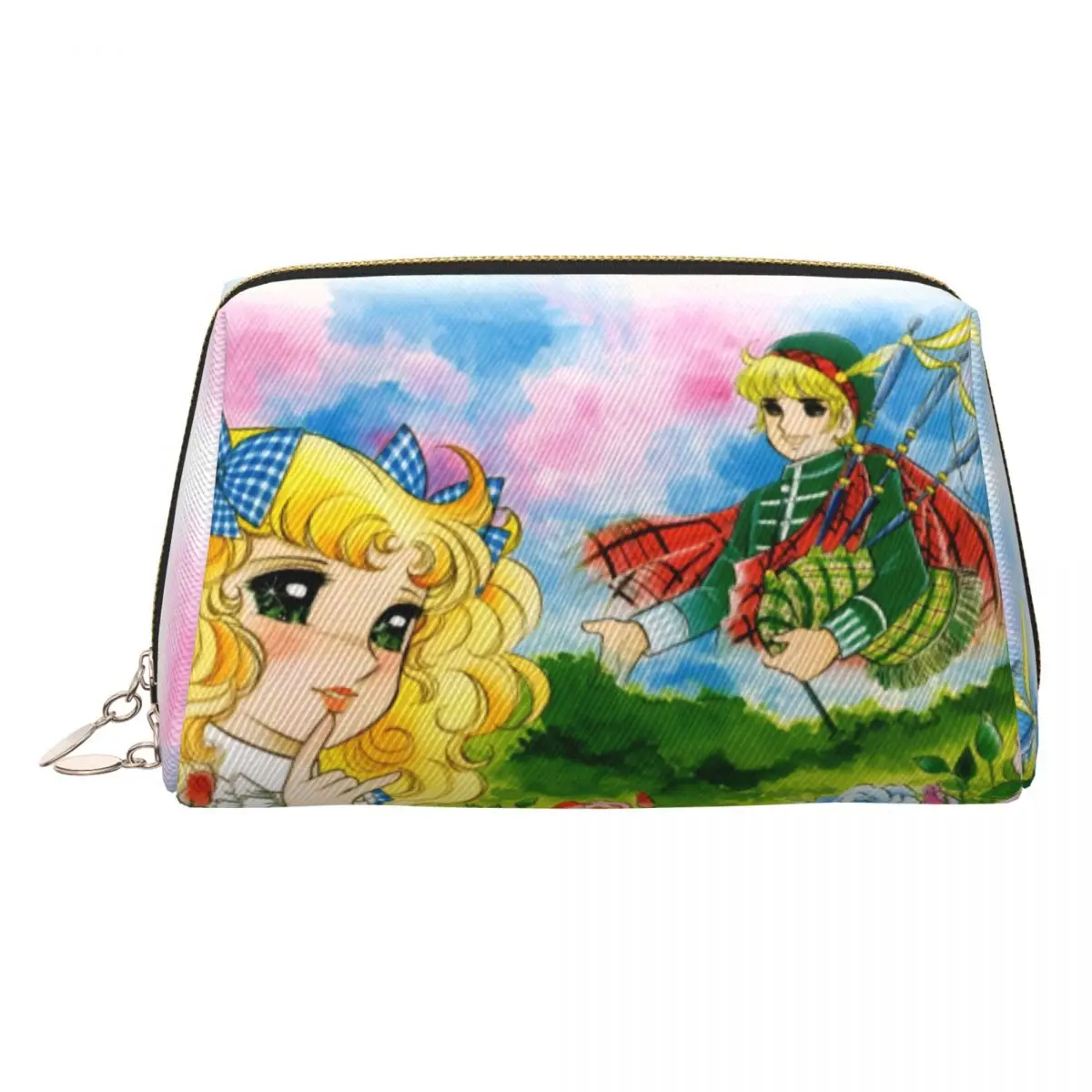 Fashion Girls Comics Animation Candy Candy Travel Toiletry Bag Women Cosmetic Makeup Bag Beauty Storage Dopp Kit
