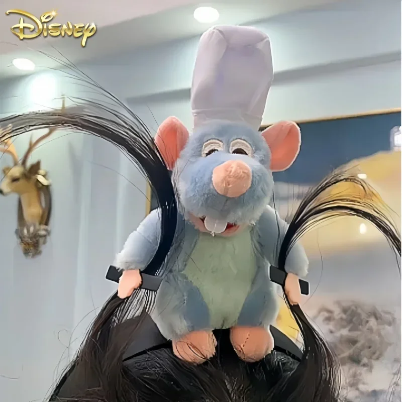 Disney Ratatouille Hairband New Cartoon Plush Doll Headband French Wide-brimmed Hairpin Headdress Creativity Cute Gifts