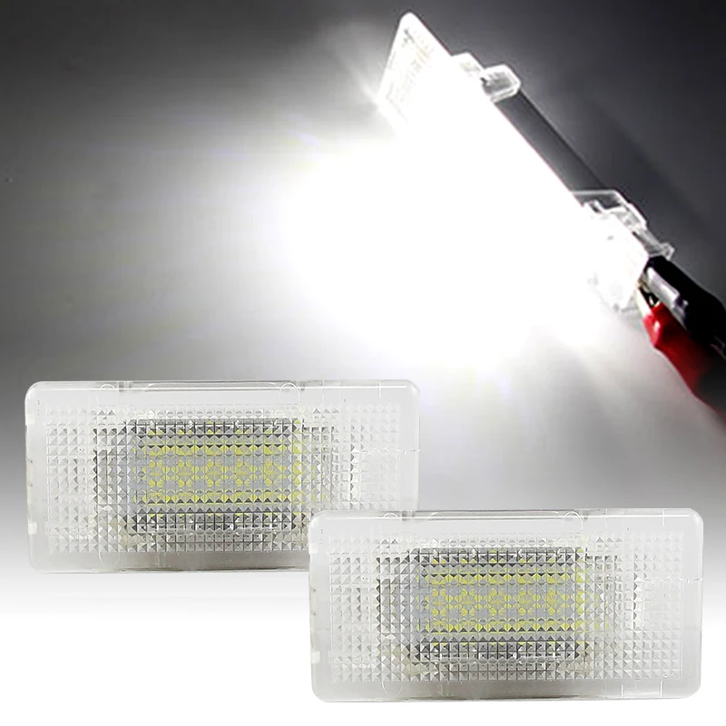 2Pcs Led Footwell Luggage Trunk Interior Light Glove Box Lamp No Error for BMW X5 E46 E39 E84 E90 E91 E92 E53 F01 F02 E61 E60