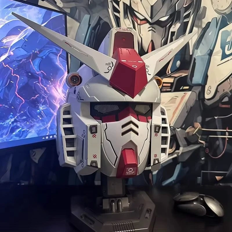 

Mask Advanced Mobile Suit Ancestor Mech Robot Helmet With Light Touch Control Fash Trendtoy Cosplay Halloween Christmas Toy Gift