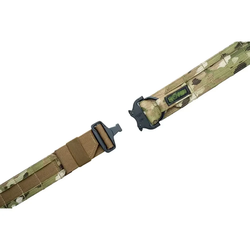 50cm 2 inch Width Ronin Style Tactical Molle Belt Outdoor Hunting Double Layer Belt Molle System Belt