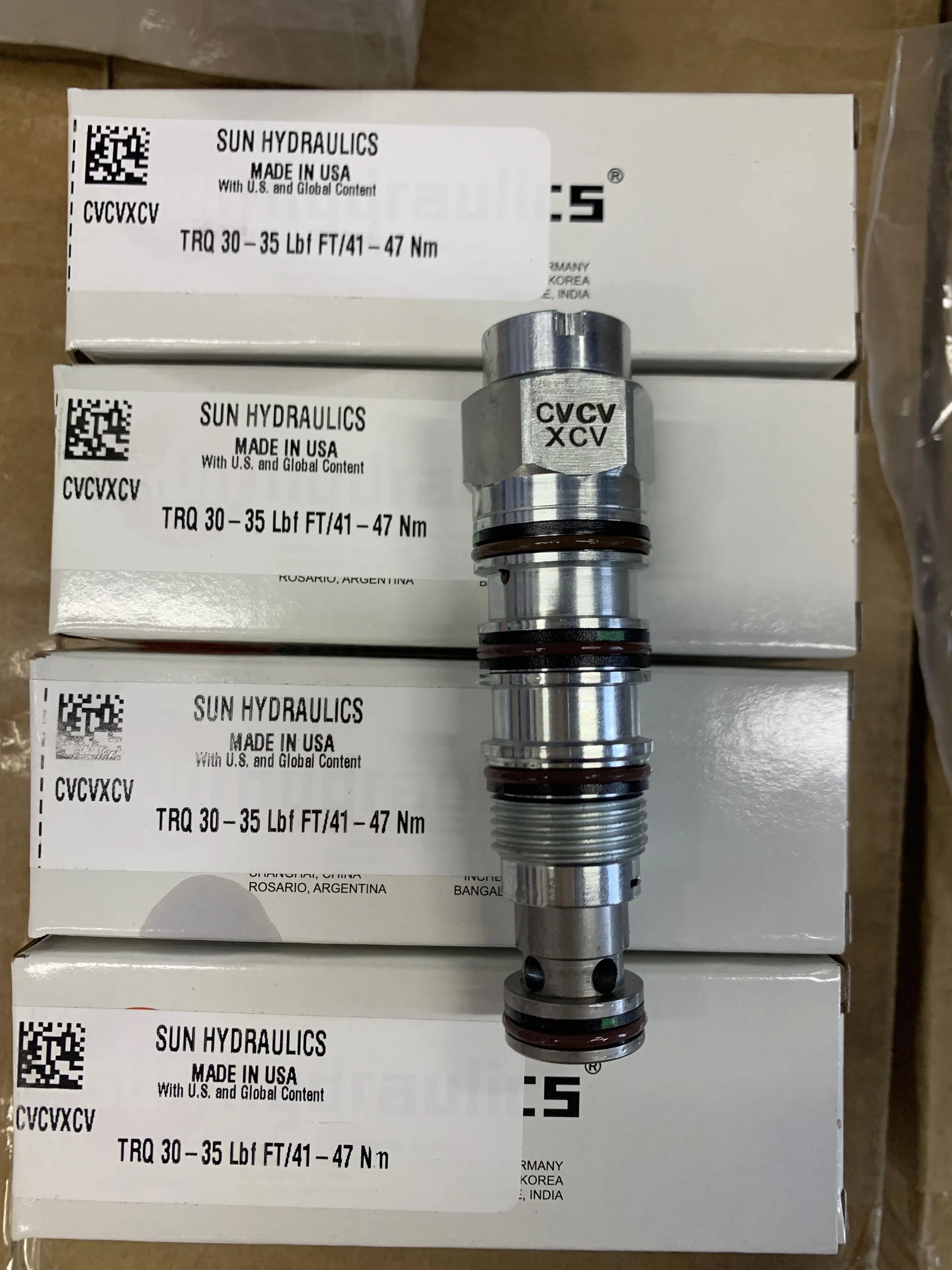 Vented Pilot-to-Open Check Cartridge CVCV-XCN Hydraulic System Replacement Part