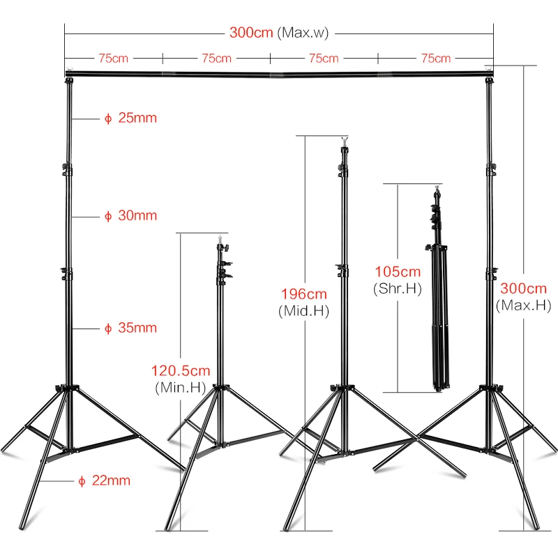 SH фон для фотосъемки, подставка для фотосъемки, холст, система рамки, комплект с чехлом для переноски для муслиновой фото-видеостудии