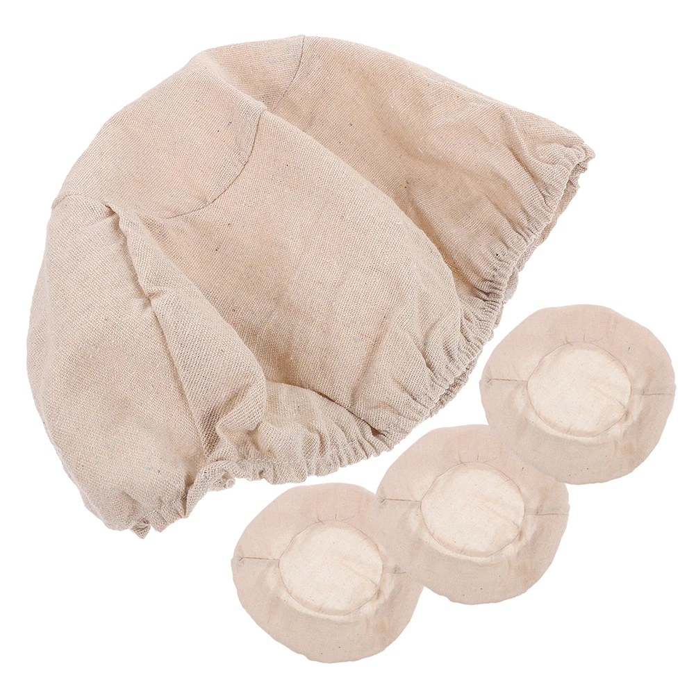 

4Pcs Supplies Cloth Cover Sourdough Proofing Liner Banneton Bread Cotton Kitchen Baking Tools