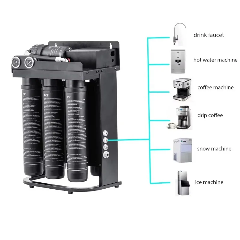 800GPD Compact RO System -Fit Reverse Osmosis Water Filter Alkaline Mineral KDF Purifier Electric for Home Use Sink - view 5