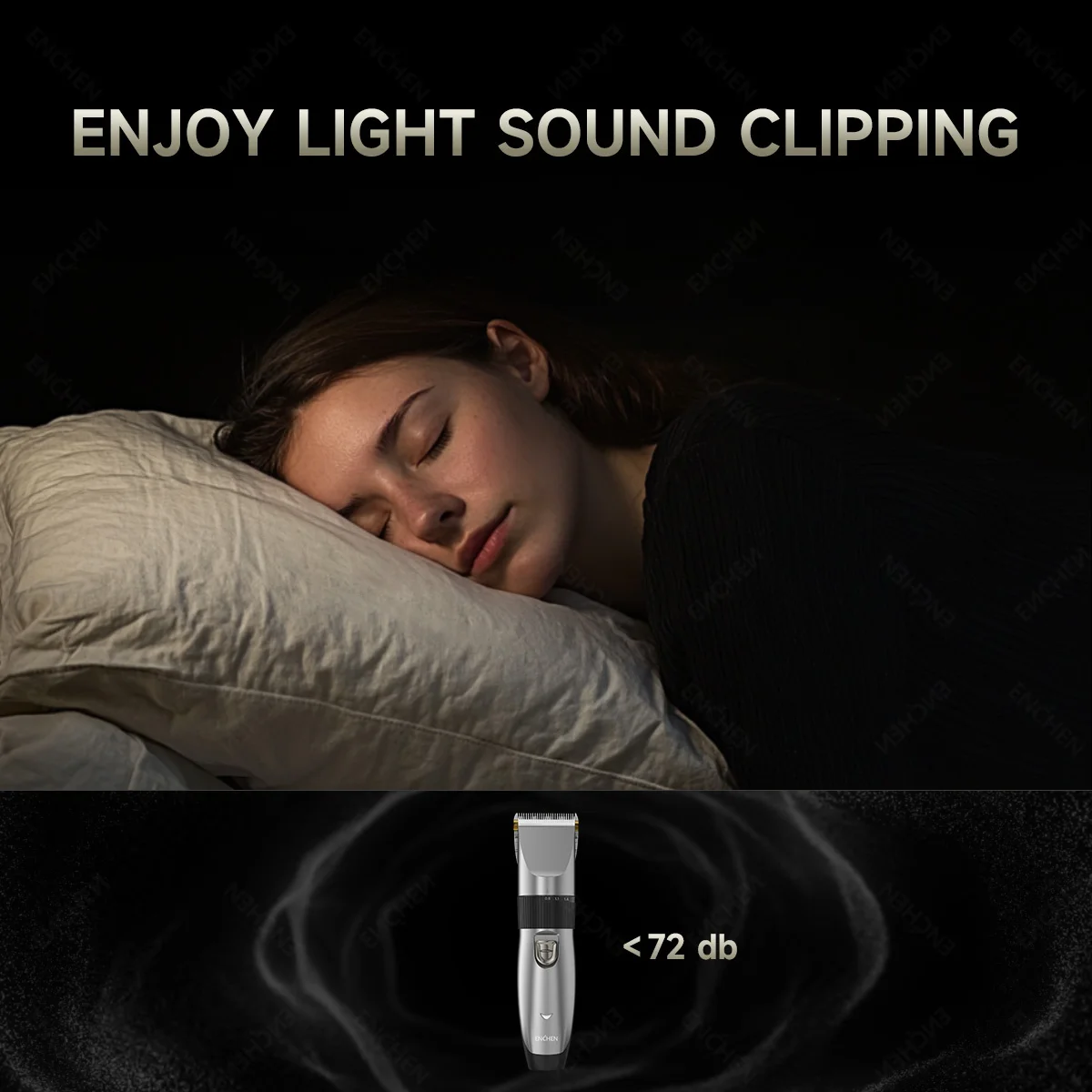 ماكينة قص الشعر الاحترافية ENCHEN Sharp X بتصميم فردي للضبط اليدوي مع قفل أمان ومنفذ شفرة سيراميك مطور من النوع C