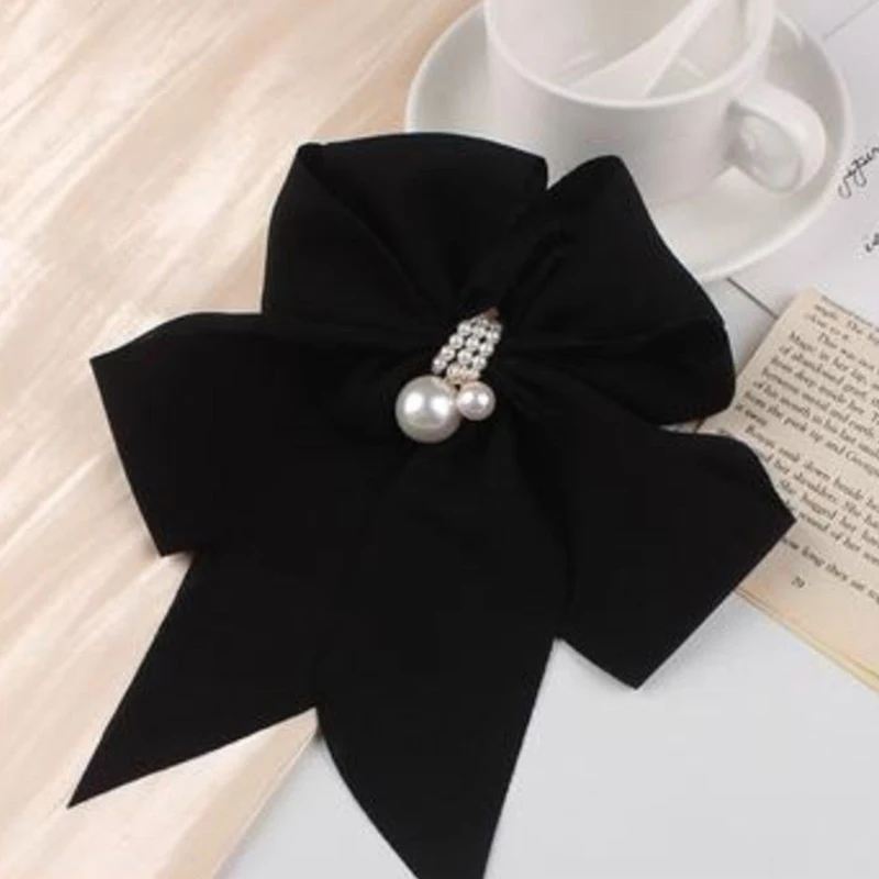 Oversize Bowknot Pearl Barrettes Hairpins Hair Band Trendy Hairpin Casual Hair Clip Cute Hair Clips Ponytail Hair Accessories