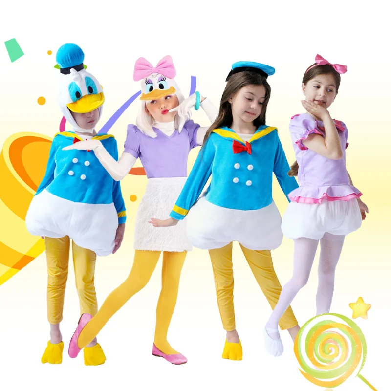 Children's performance costume 1PCS animation performance Tang dress old duck cosplay costume costume