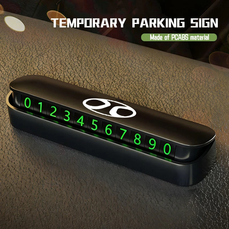 Car Logo Portable Universal Temporary Parking Phone Number Plate For BAIC Beijing BJ40 BJ80 EC3 EC5 EU5 Senova D60 X7 X25 X35 - view 5