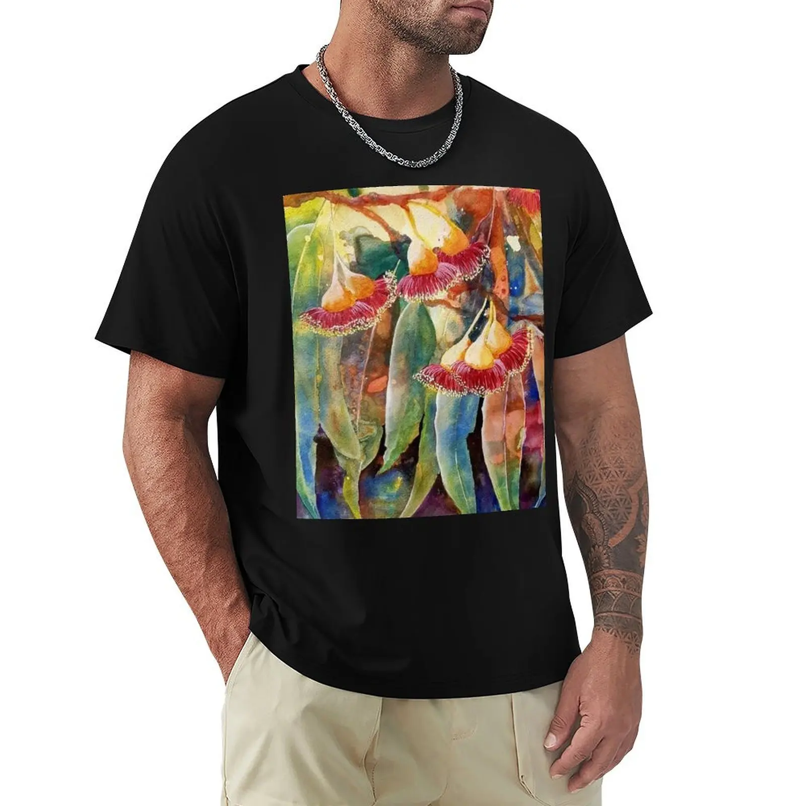 

Deep In The Red Gumblossom Tree T-Shirt new edition anime designer shirts plain white t shirts men