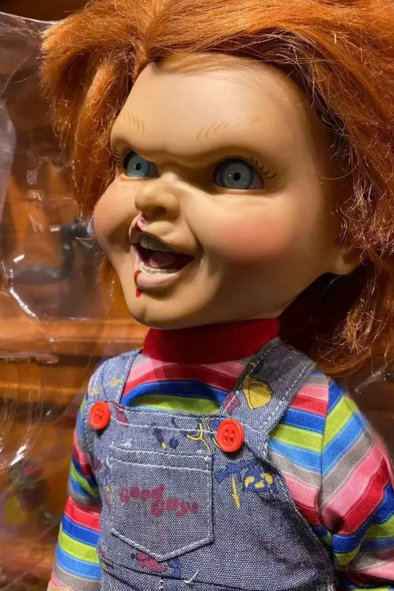 New Hot Spot Mezco Mds Replica Ghost Doll Childs Play Child Chucky Voice Activated Movable Dolls Halloween Gifts Toys Spot Goods view 6