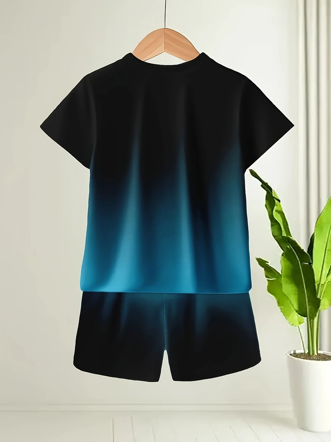 2025 Summer Fashionable Casual Printed Short Sleeved Shorts Set, Essential for Outdoor Wear